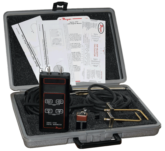 Dwyer Air Velocity Kit, Series 477-XXXT-AV